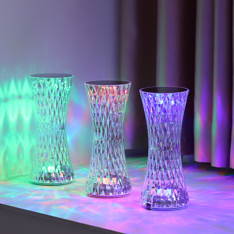 Glass Bed - Kristal Başucu Masa Lambaları Noel Akrilik