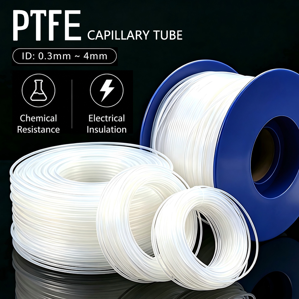 Ptfe Tube - 1-5M PTFE Boru İç Çapı 0.2-0.6-0.8-1-1.2-1.5-1.6-1.8-2-2.5-3-4-5