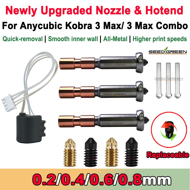 Hotend 0.4Mm - Anycubic Kobra 3 Max için Yükseltme