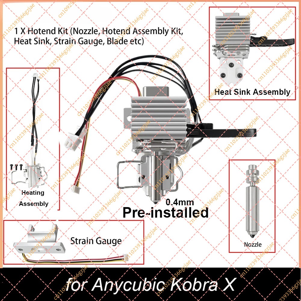 Hotend 0.4Mm - Anycubic Kobra X için 0,4 mm
