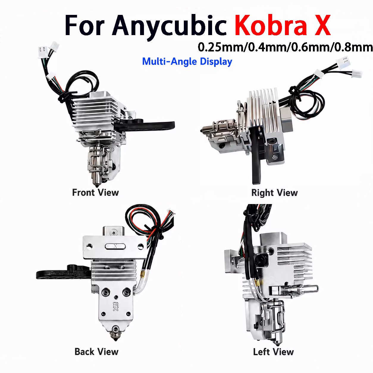 Hotend Assembly - 0.25 0.4 0.6 0.8mm Sıcak Uç