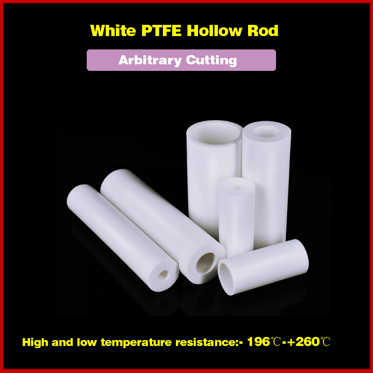 Ptfe Tube - 1 adet ID 5-20mm Beyaz PTFE