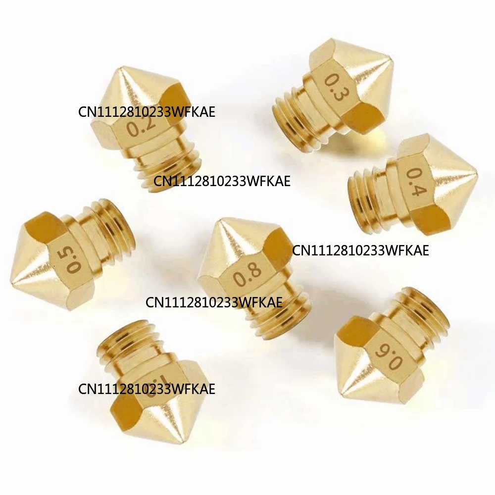 Printer Nozzle - 5 adet MK10 M6 Ekstruder Nozulu