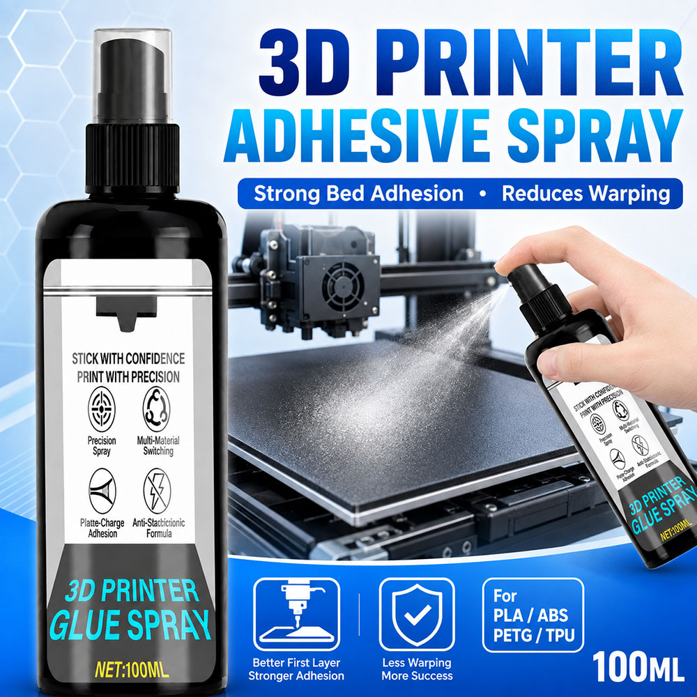 3D Printer Bed - 100/200ml Güçlü 3D Yazıcı Yapıştırıcı Spreyi