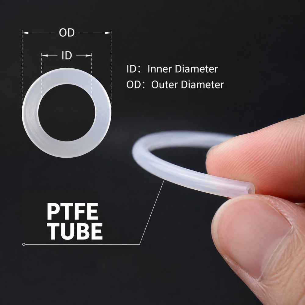 Ptfe Tube - Beyaz PTFE Boru Yalıtımlı Kılcal Boru