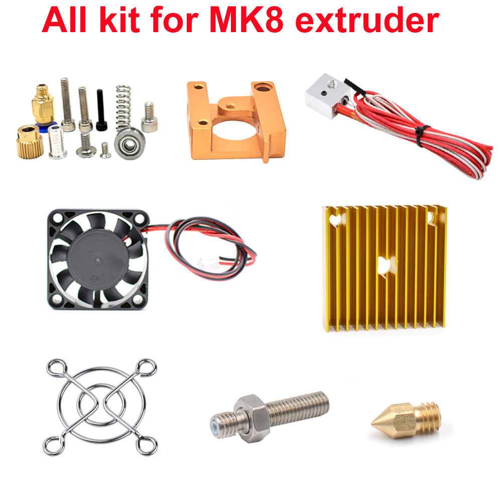 Filament 1.75 - MK8 Ekstruder Kitleri J-head Hotend Nozül