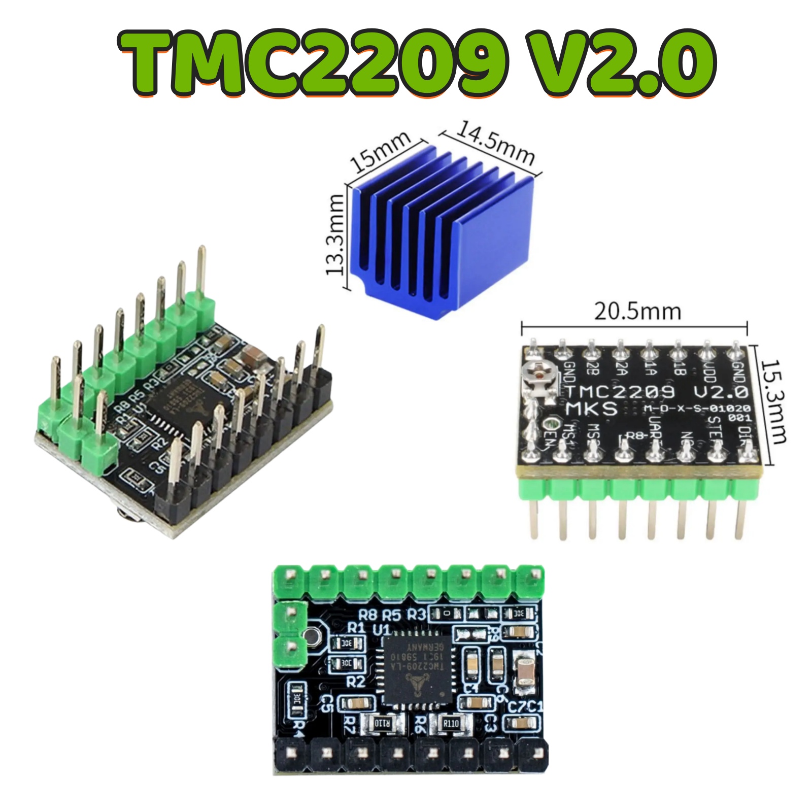 Mks Sgen - MKS TMC2209 V2.0 Step Motor Sürücüsü