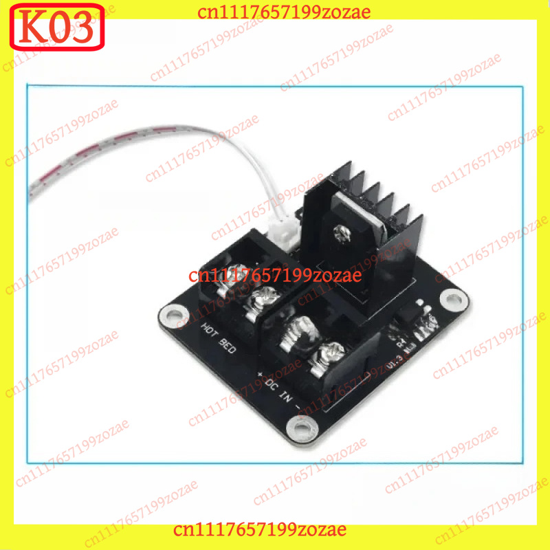 k03 Yüksek Güçlü MOS Transistö - 3D Printer Bed incelemesi ve fiyatı