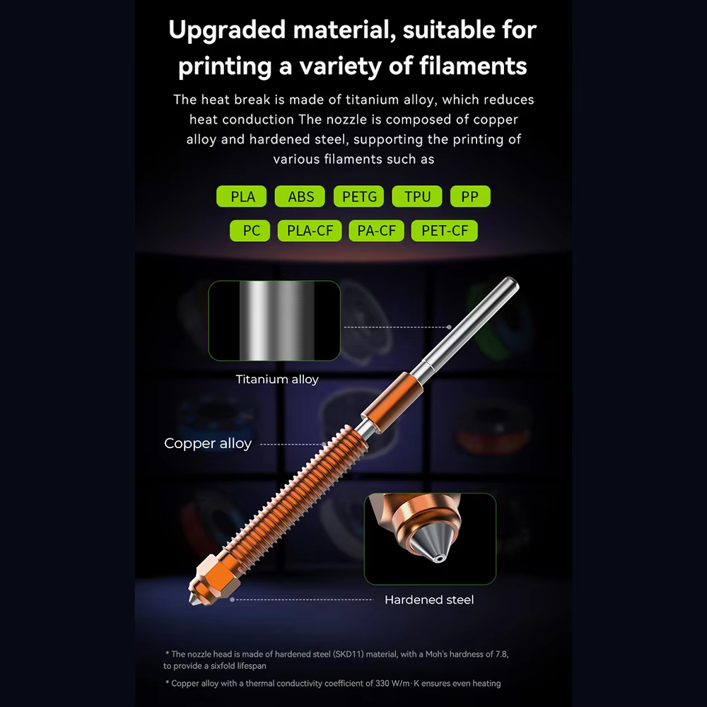 Creality K2/K2 Plus/K2Pro için - Hotend 0.4Mm incelemesi ve fiyatı
