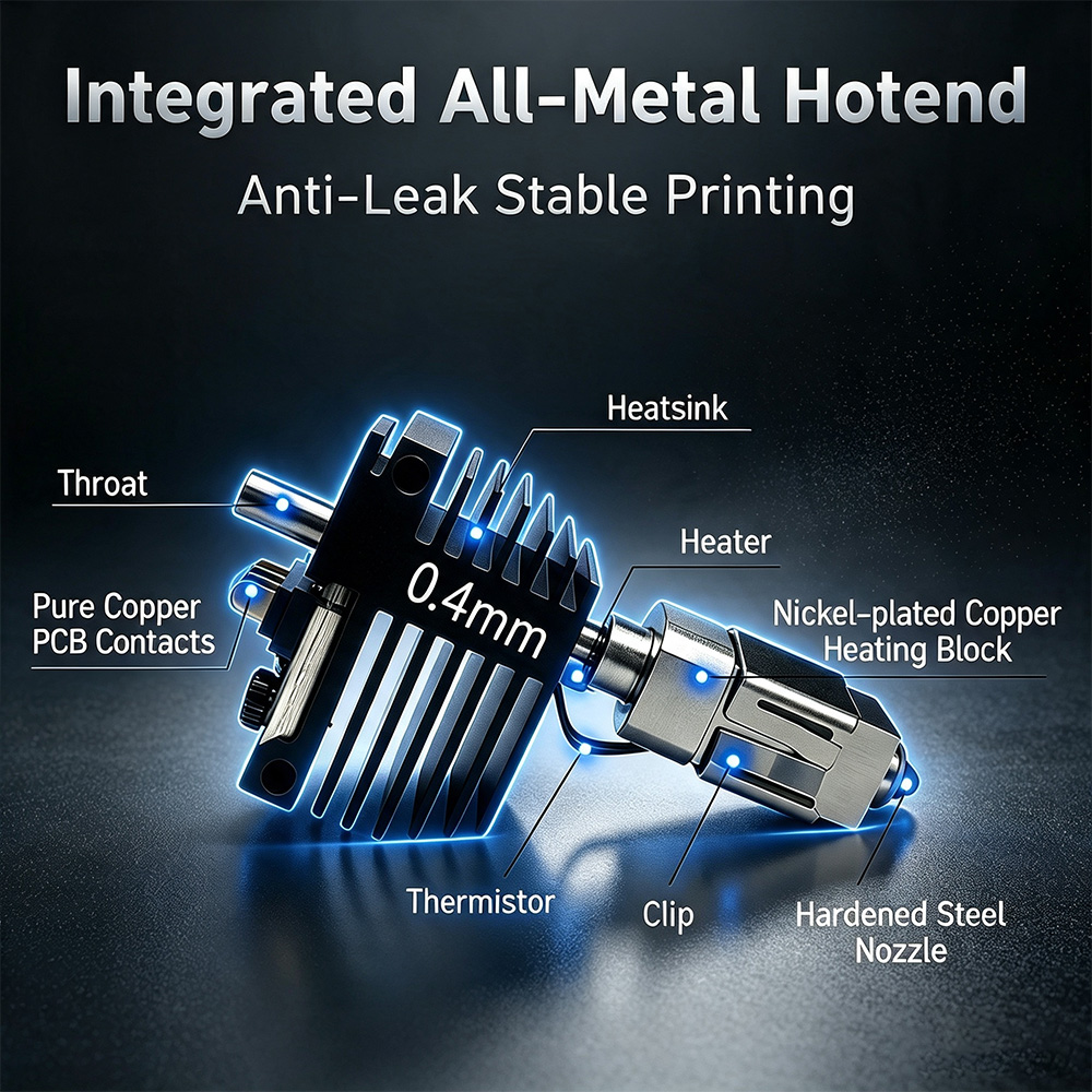 Flashforge C5 Pro Ekstruder iç - Hotend Assembly incelemesi ve fiyatı