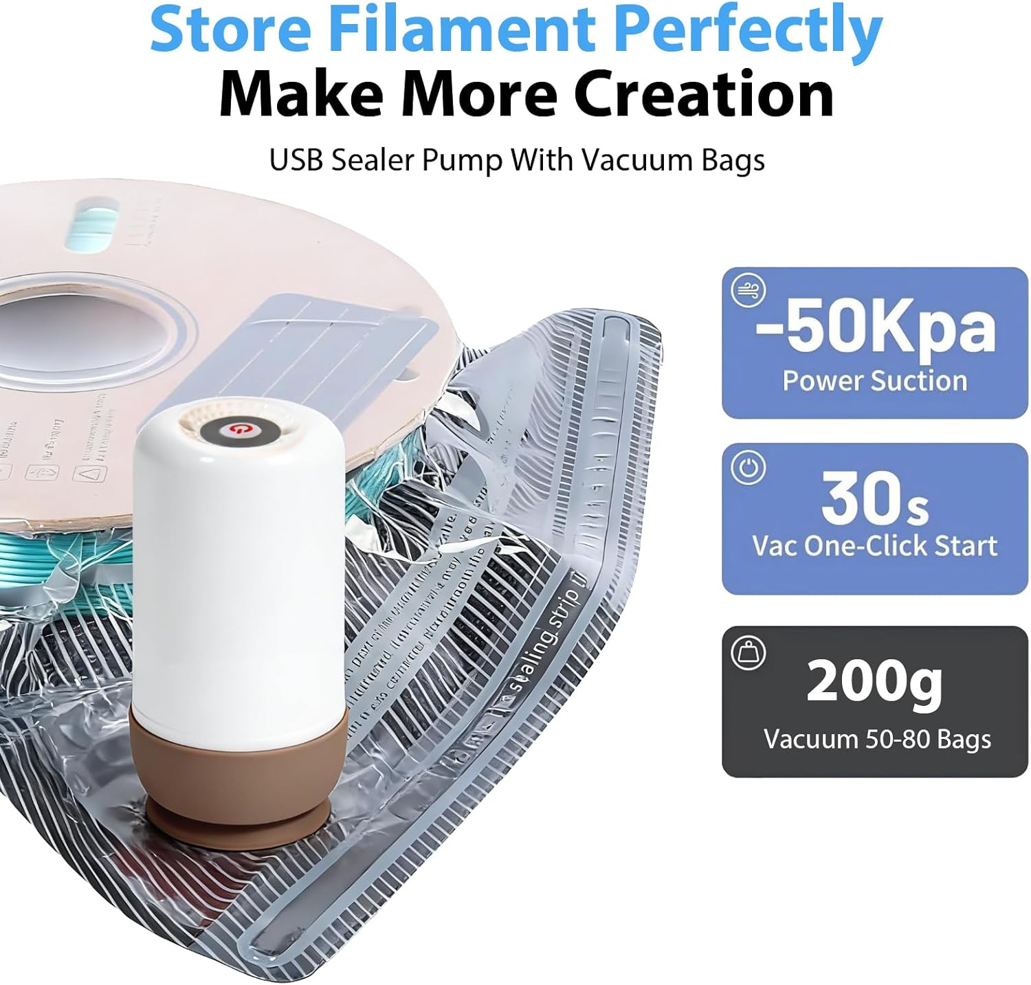Vakum Pompalı Yükseltilmiş 3D  - Abs Filament incelemesi ve fiyatı