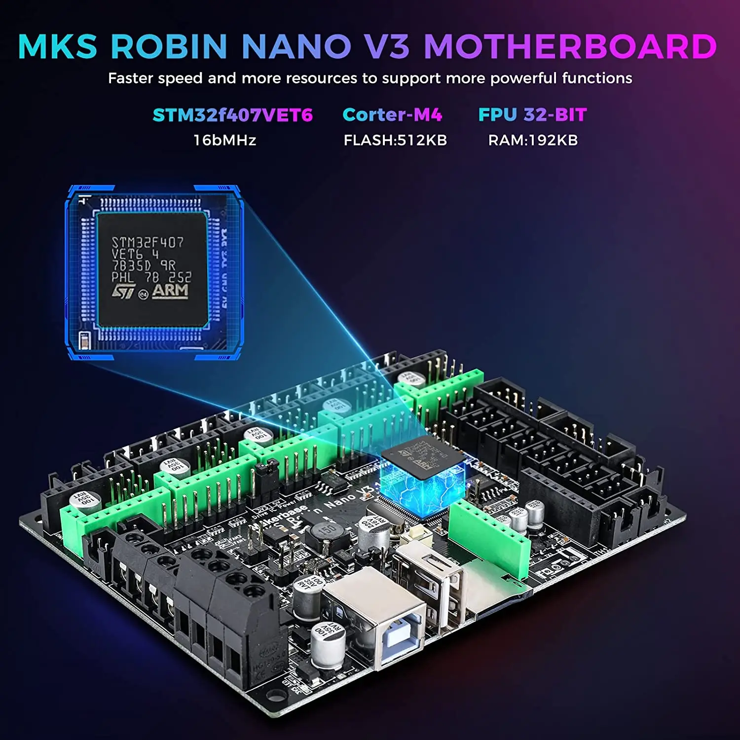 Makerbase 3D Yazıcı kontrol pa - Mks Sgen incelemesi ve fiyatı