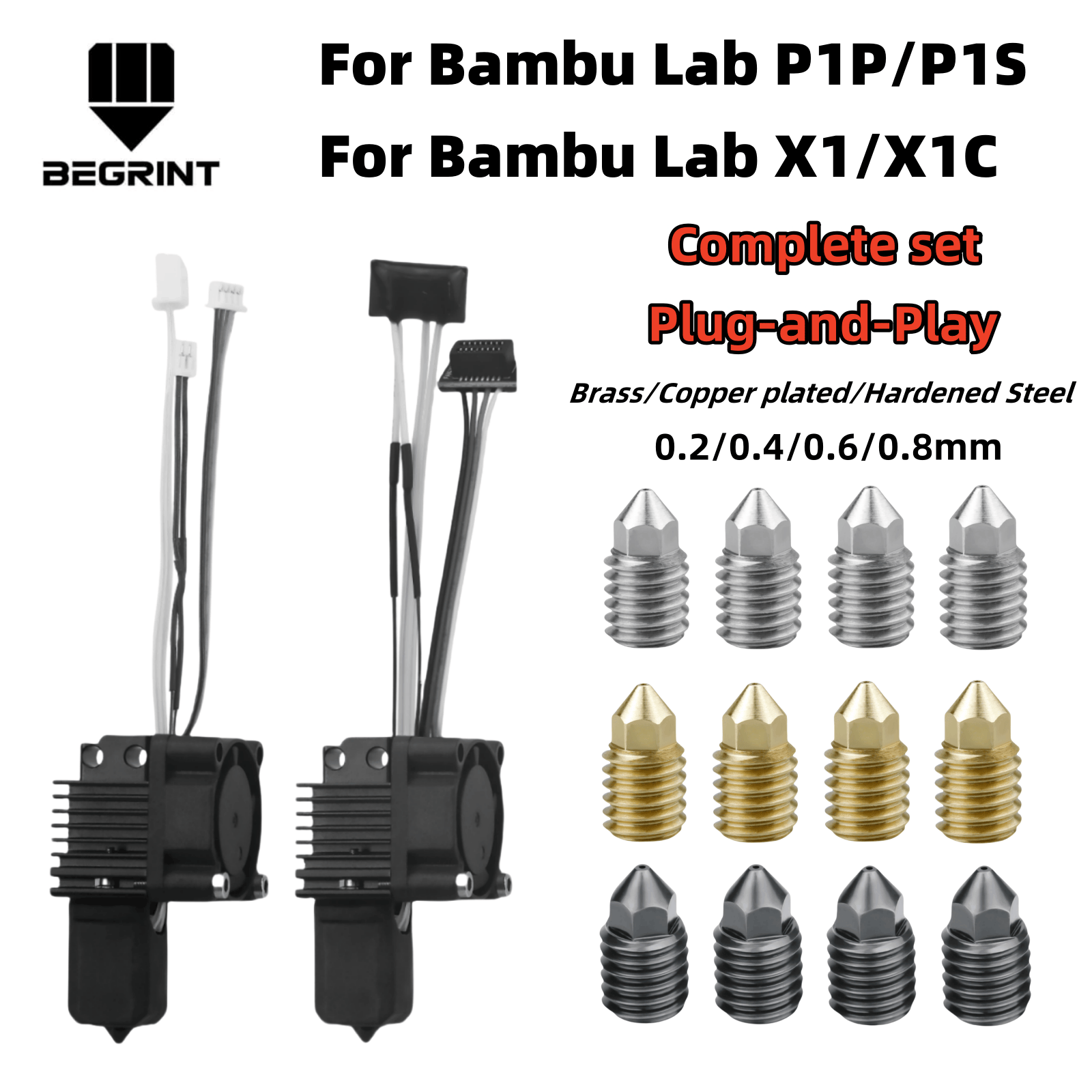 Bambu Lab için X1C P1P P1S Kom - Hotend 0.4Mm incelemesi ve fiyatı