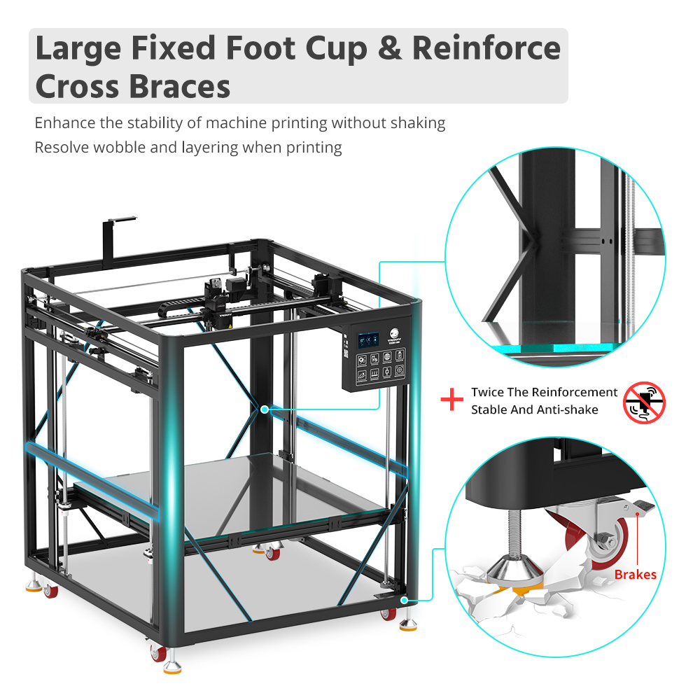 EN YENİ Tronxy VEHO Serisi 600 - Corexy 3D Printer Kit incelemesi ve fiyatı