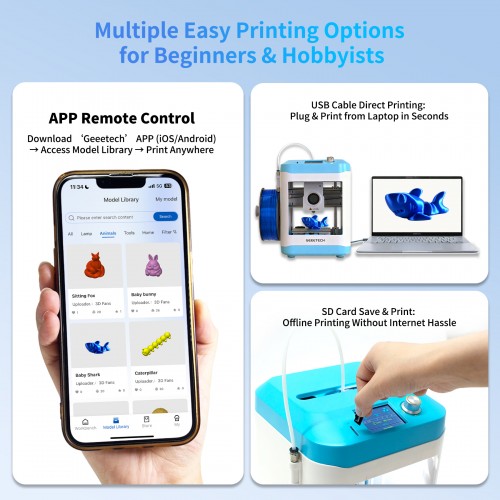 Geeetech AB Deposu M1S Mini 3D - Fdm Printer incelemesi ve fiyatı