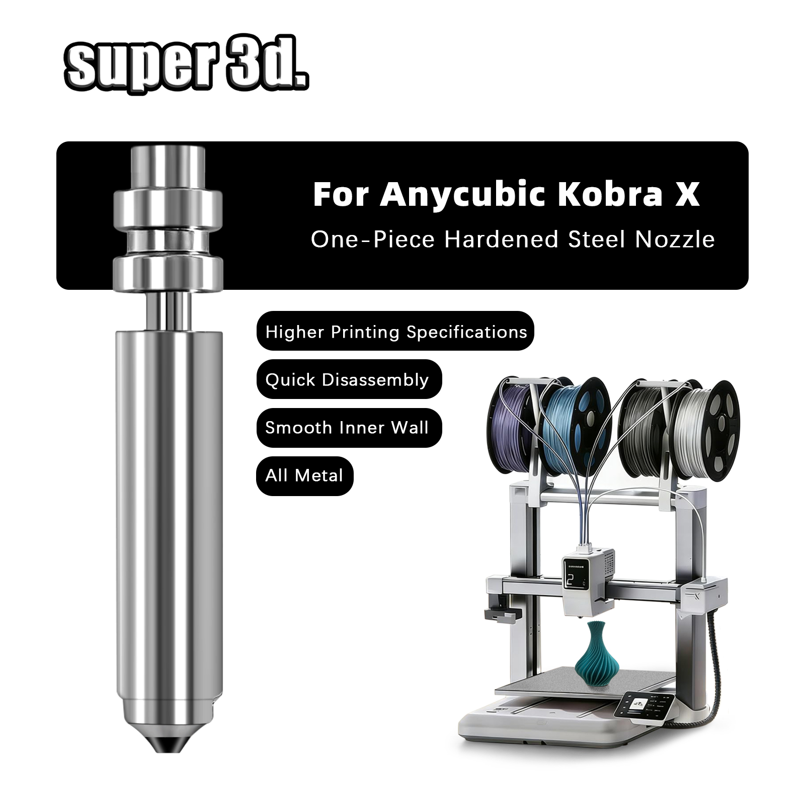 Anycubic Kobra X Bimetalik Noz - Cobra Extruder incelemesi ve fiyatı