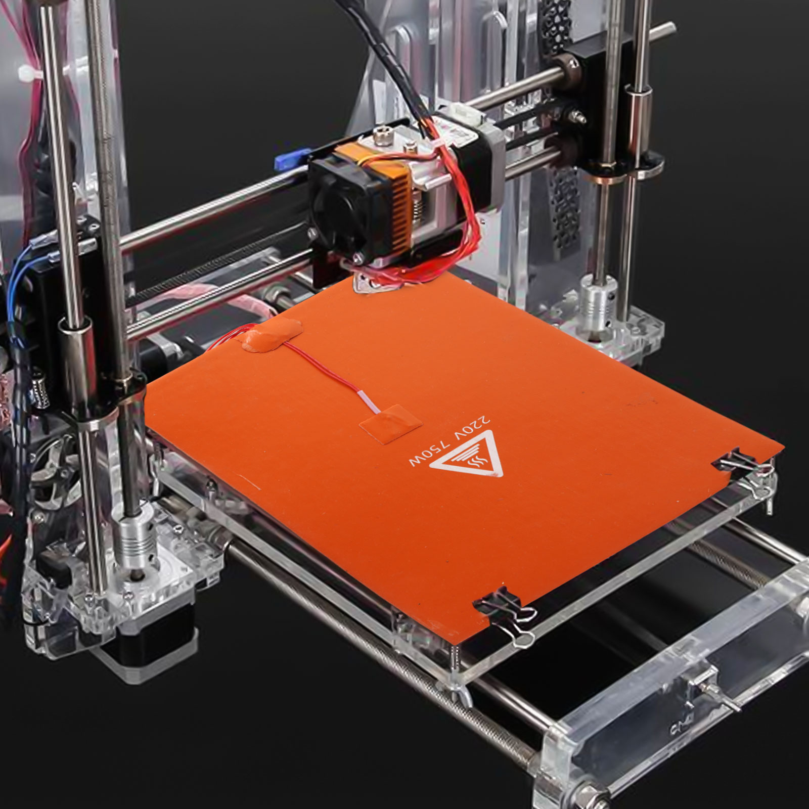 20x30cm 750W 220V Silikon Kauç - 3D Printer Bed incelemesi ve fiyatı