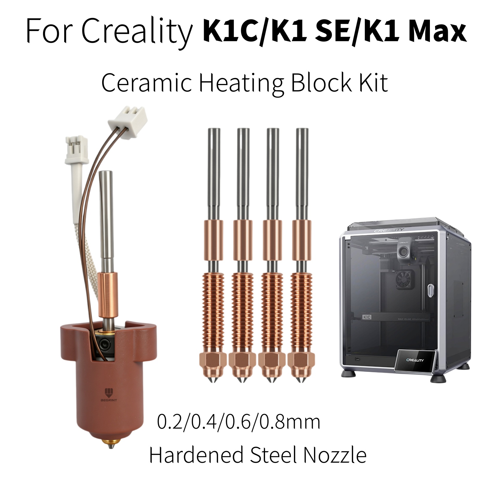Creality K1C K1 MAX Hotend içi - Hotend Assembly incelemesi ve fiyatı