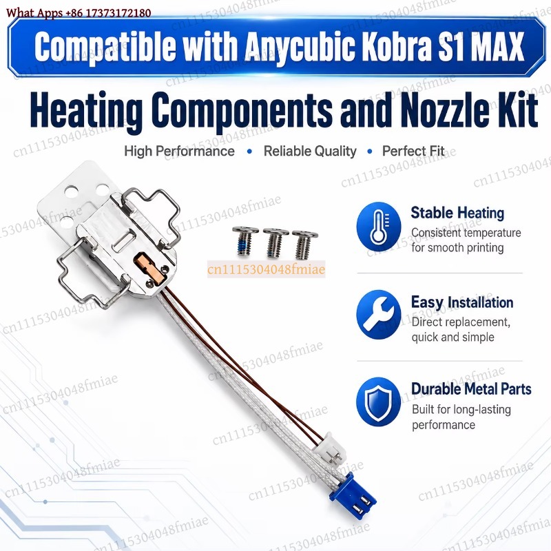 Anycubic Kobra S1 MAX Isıtma B - Hotend Assembly incelemesi ve fiyatı