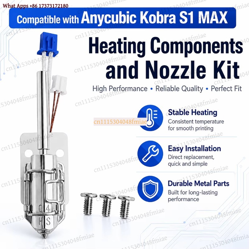 Anycubic Kobra S1 MAX Isıtma B - Hotend Assembly incelemesi ve fiyatı